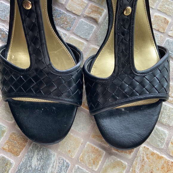 Ralph Lauren leather block heel - Picture 4 of 7